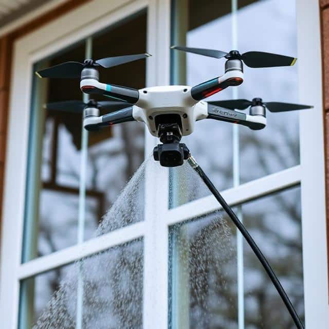 drone window cleaning service